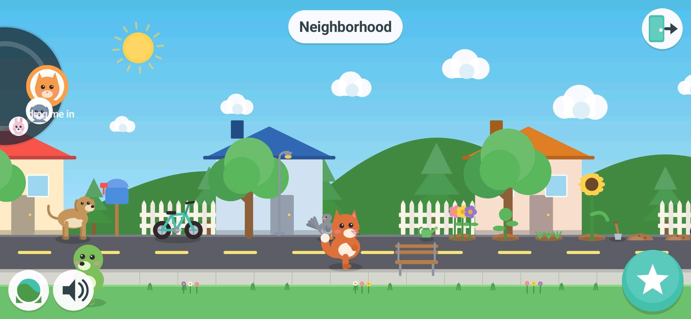 BitiPlay neighborhood gameplay screenshot